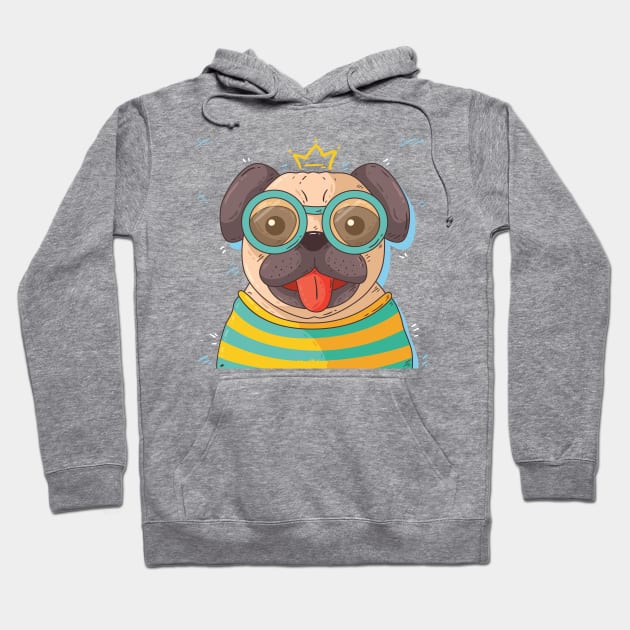 pug dog Hoodie by This is store